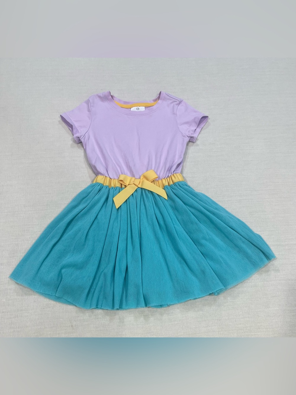 Hanna Andersson Girls Whoosh Tulle Dress Lavender Teal Dress Size 110 / US 5